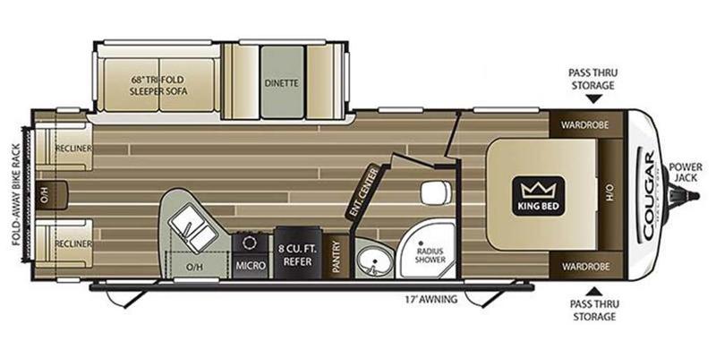 2019 Keystone RV Cougar Half-Ton 27SABWE